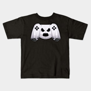 Video Games Gaming Gamer Halloween Ghost Controller Kids T-Shirt